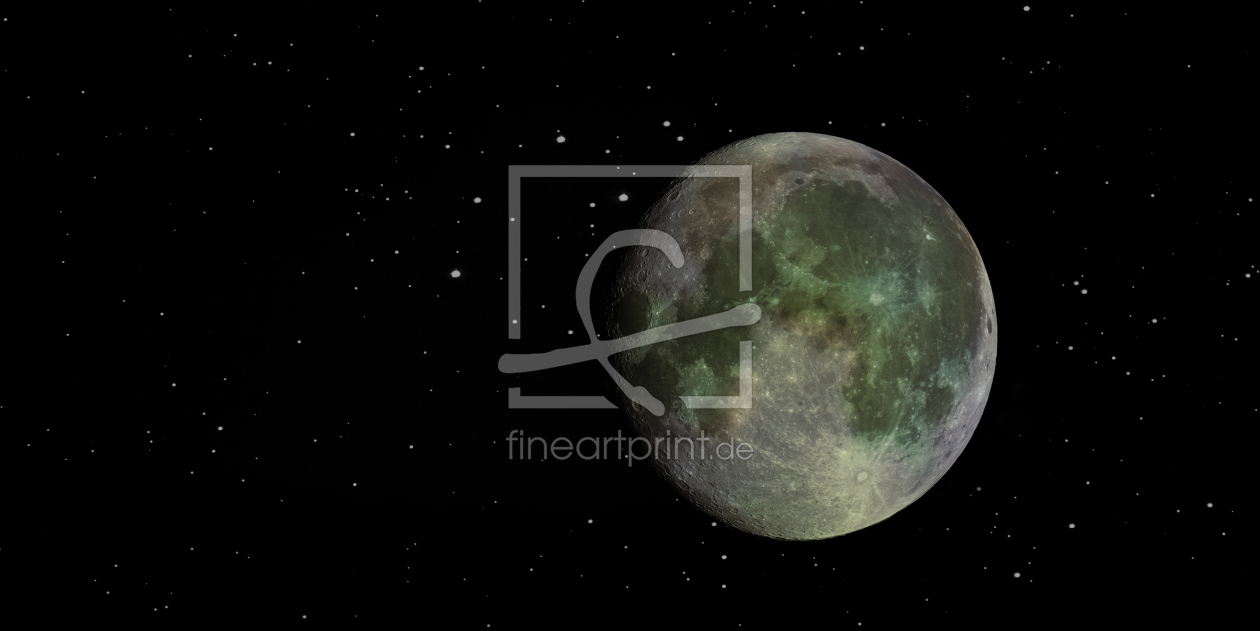 Bild-Nr.: 10772435 Der Mond mal anders, in Farbe erstellt von Klaus Weinzettel