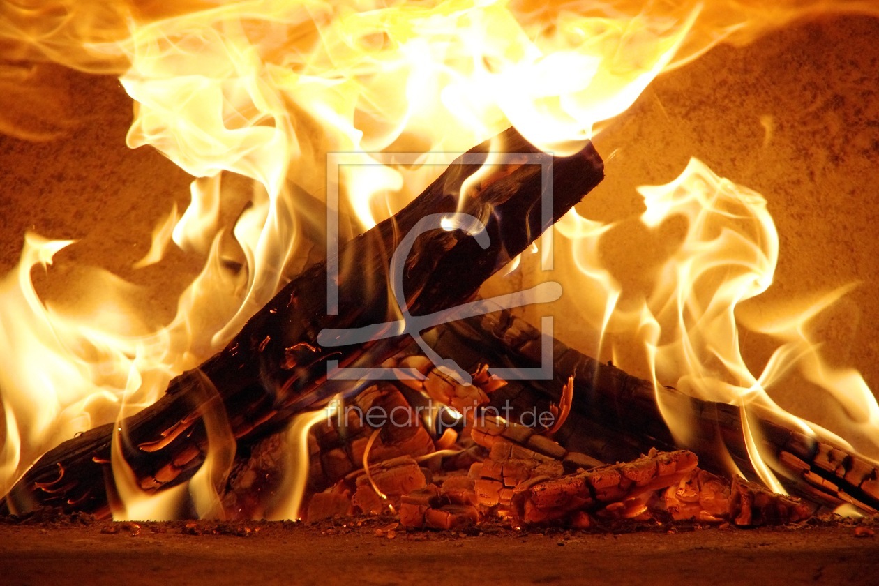 Bild-Nr.: 10780141 Flamme Kamin Feuer Glut erstellt von marwal