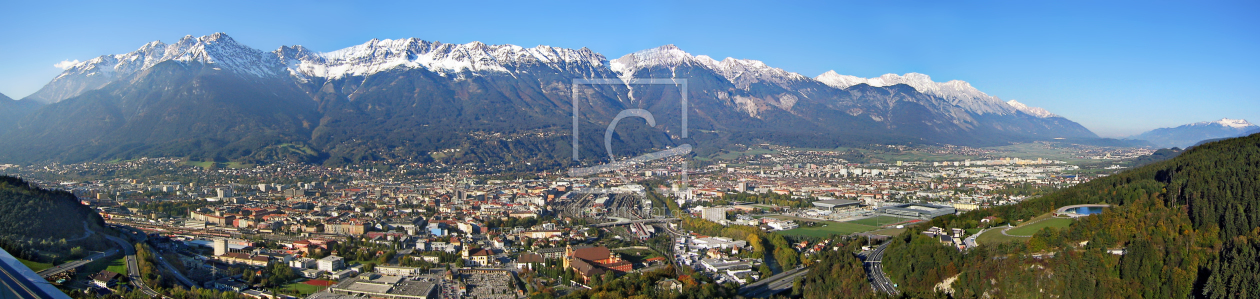 Bild-Nr.: 10795069 Panorama Innsbruck erstellt von Leopold-Brix
