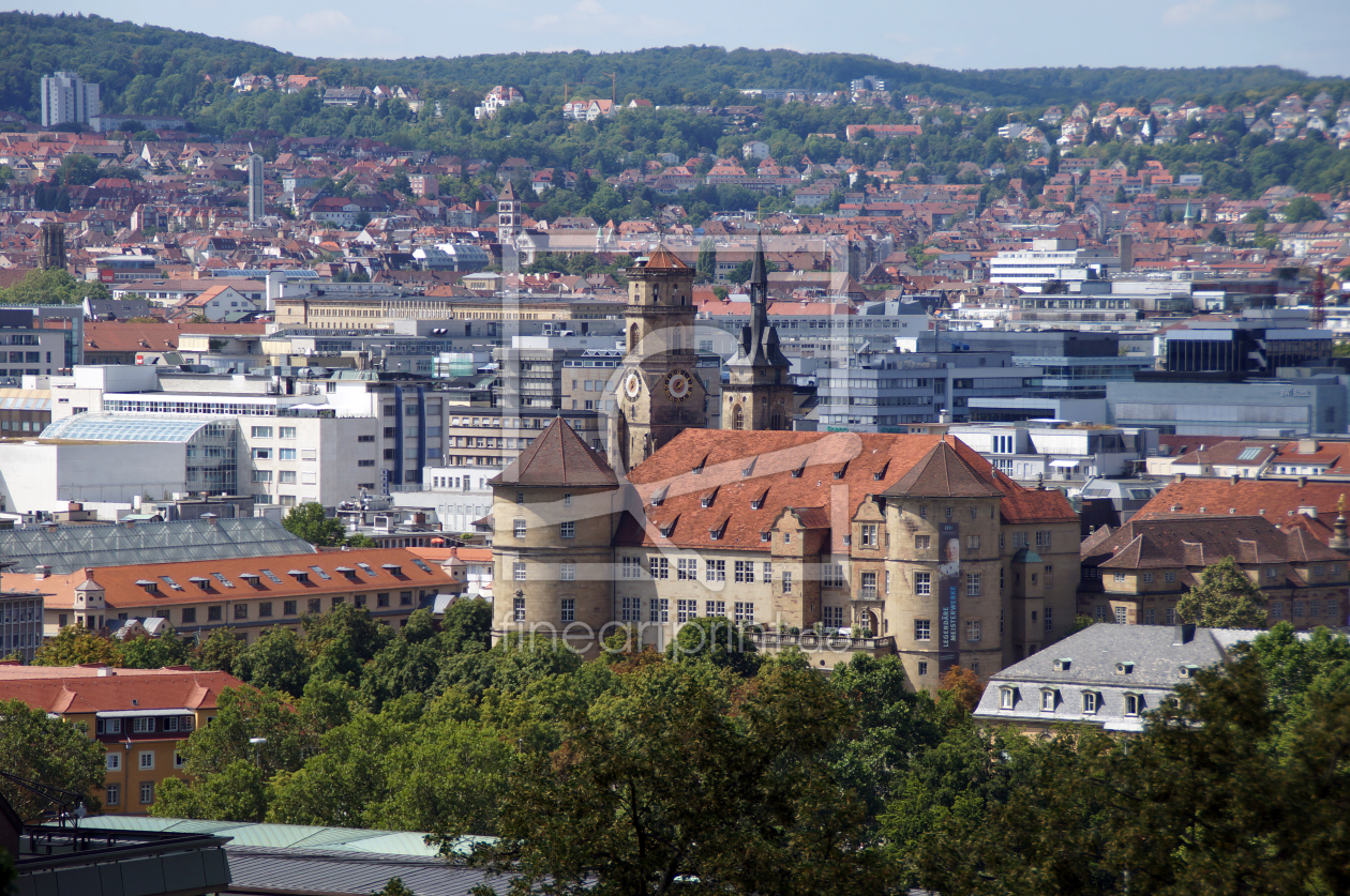 Bild-Nr.: 10800011 Stuttgart Stadtansicht - Altes Schloss erstellt von Grafik-Dienst