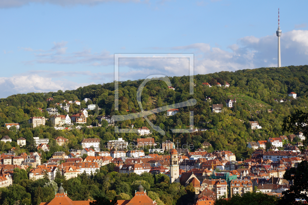 Bild-Nr.: 10802403 Stuttgarter Fernsehturm - Heslach erstellt von Grafik-Dienst