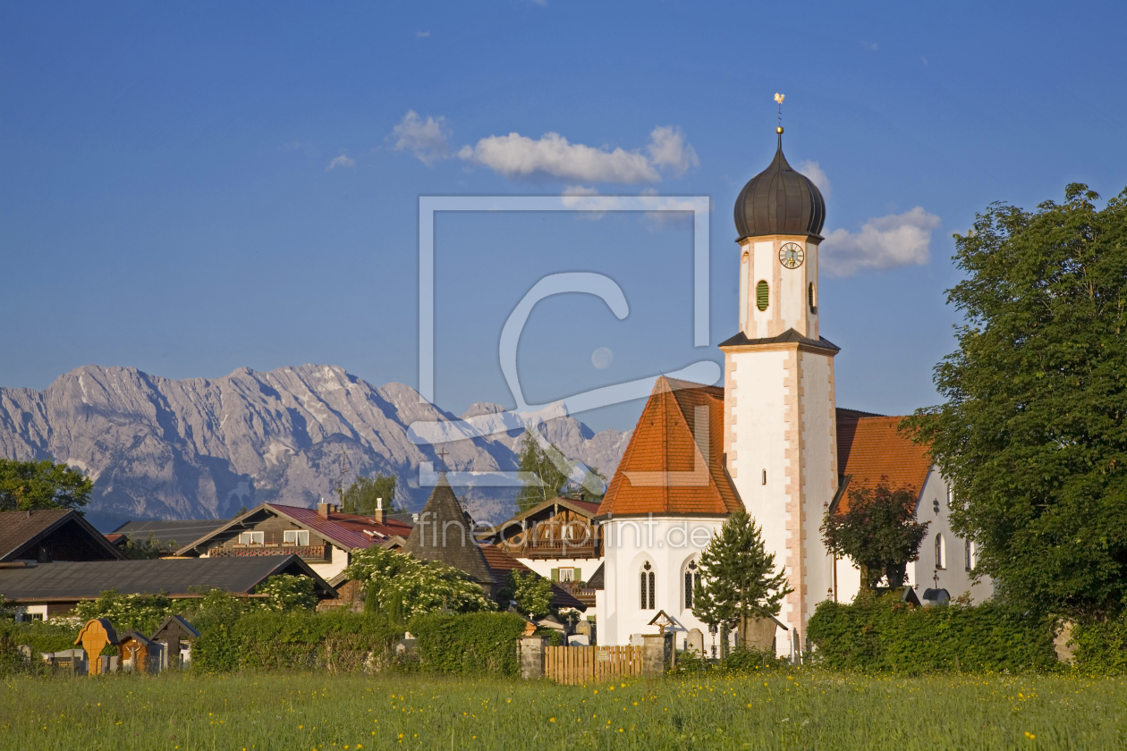 Bild-Nr.: 10805699 Dorfkirche von Wallgau erstellt von EderHans