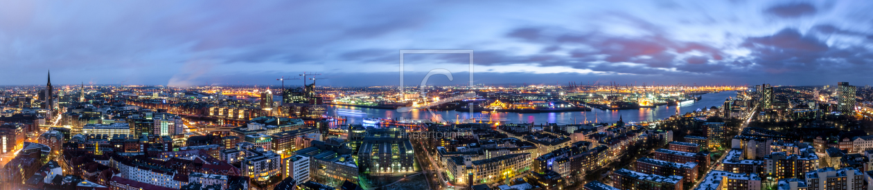 Bild-Nr.: 10809813 Hamburg Hafen Skyline erstellt von sebileiste