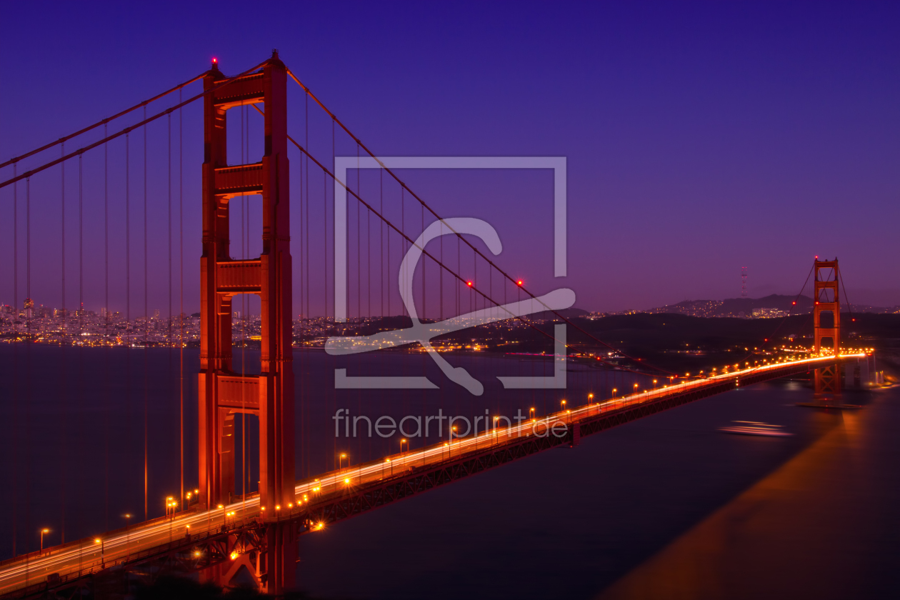 Bild-Nr.: 10817619 Golden Gate Bridge after Sunset erstellt von Melanie Viola