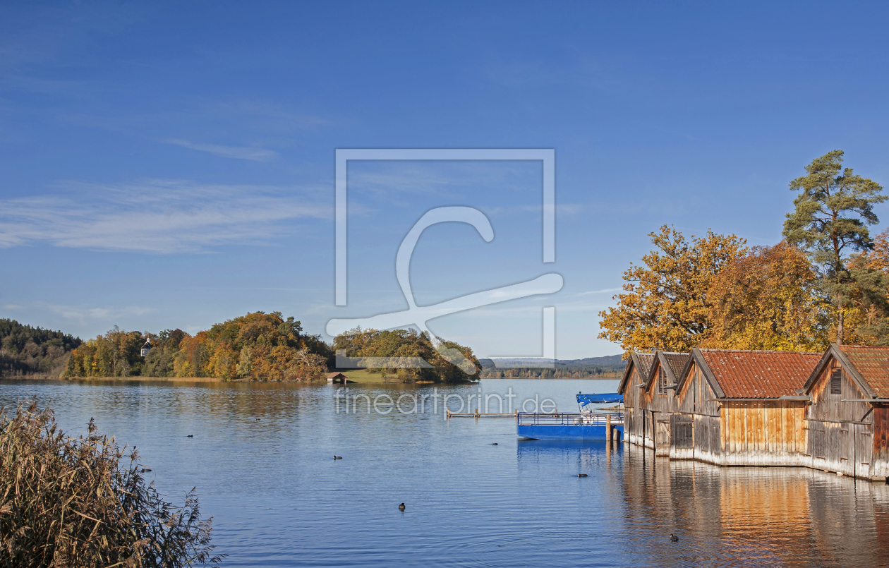 Bild-Nr.: 10819551 Bootshütten am Staffelsee erstellt von EderHans