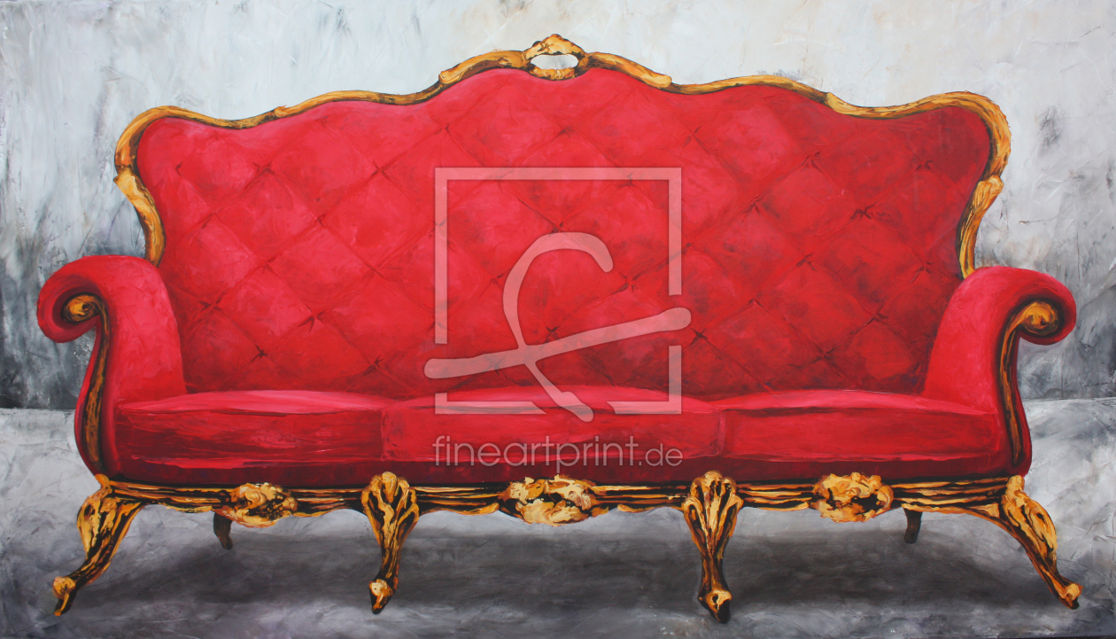 Bild-Nr.: 10831175 rotes Sofa erstellt von Renate Berghaus