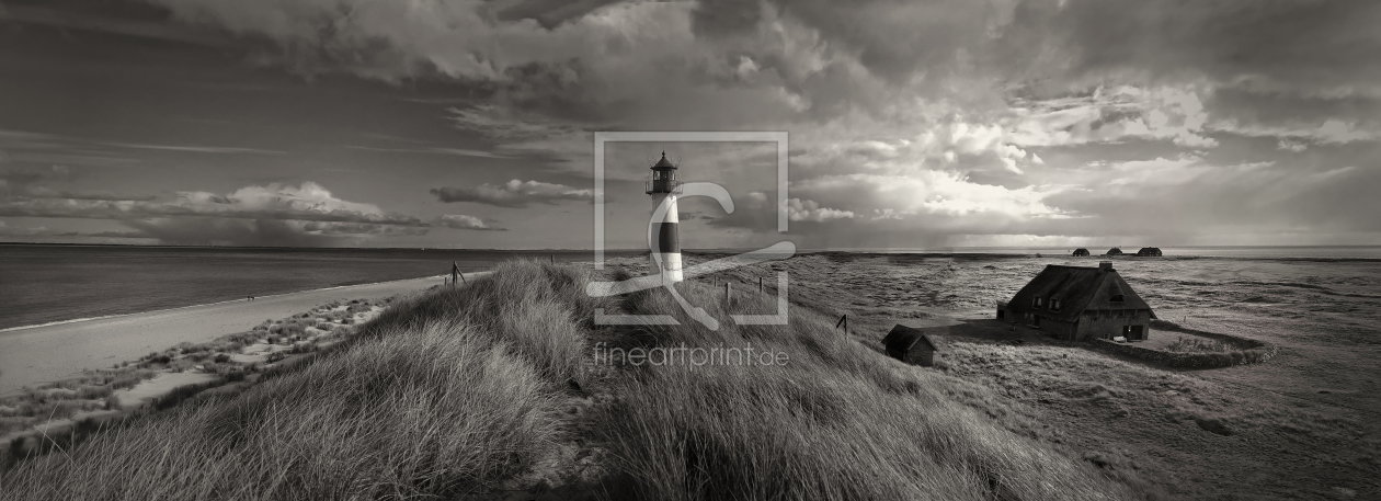 Bild-Nr.: 10833865 Sylt Leuchtturm am Ellenbogen in Sepia erstellt von Ina  Penning