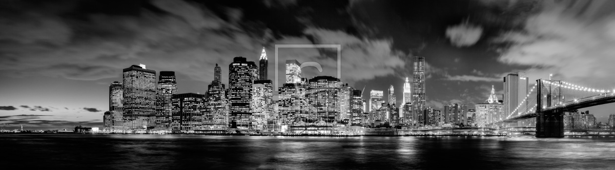 Bild-Nr.: 10842753 Manhattan Skyline (Panorama) b/w erstellt von BvuPhotography