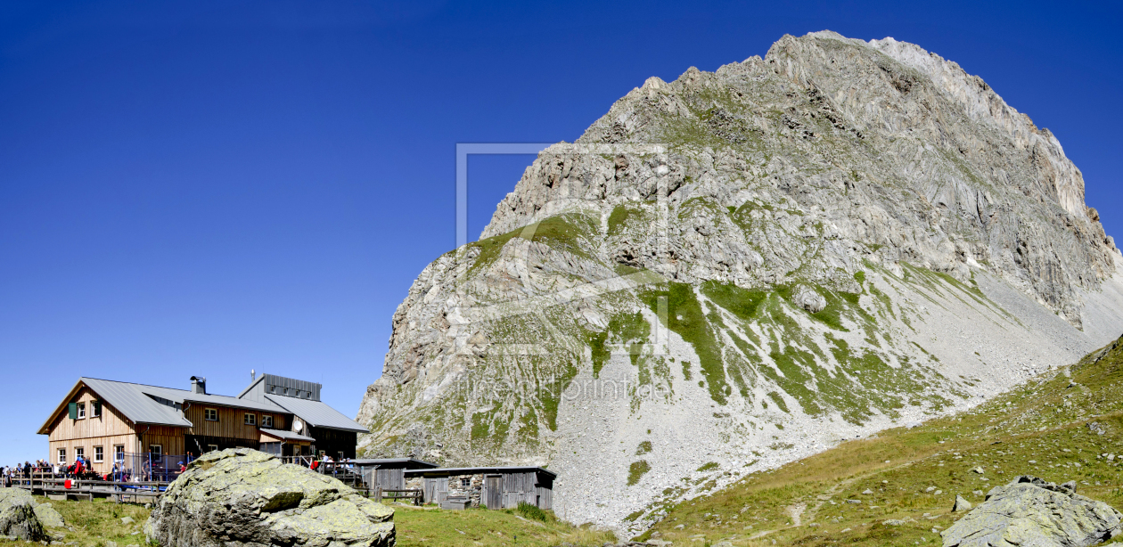 Bild-Nr.: 10843985 Obstanserseehütte mit Rosskopf erstellt von Leopold-Brix