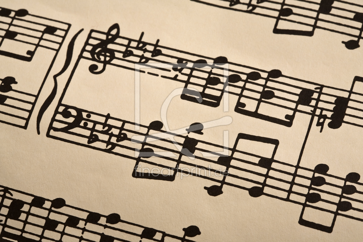 Bild-Nr.: 10866354 Hintergrundbild Musiknoten erstellt von EderHans