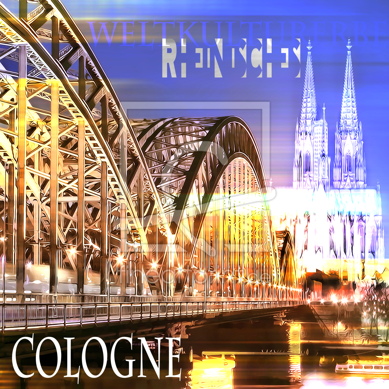 Bild-Nr.: 10873252 Köln Skyline  erstellt von Galerie-Fotoeffekt