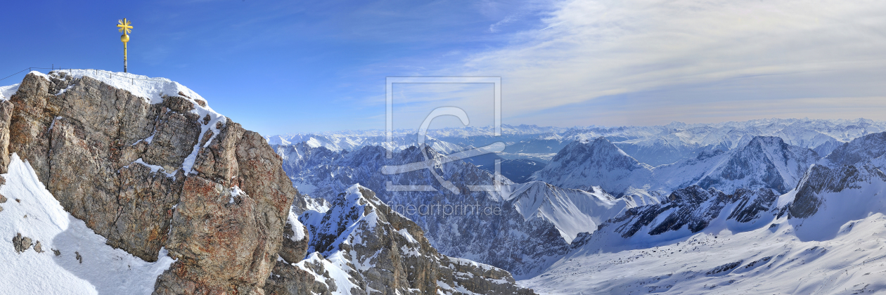 Bild-Nr.: 10877648 Panorama Zugspitz Gipfel  erstellt von FineArtImages