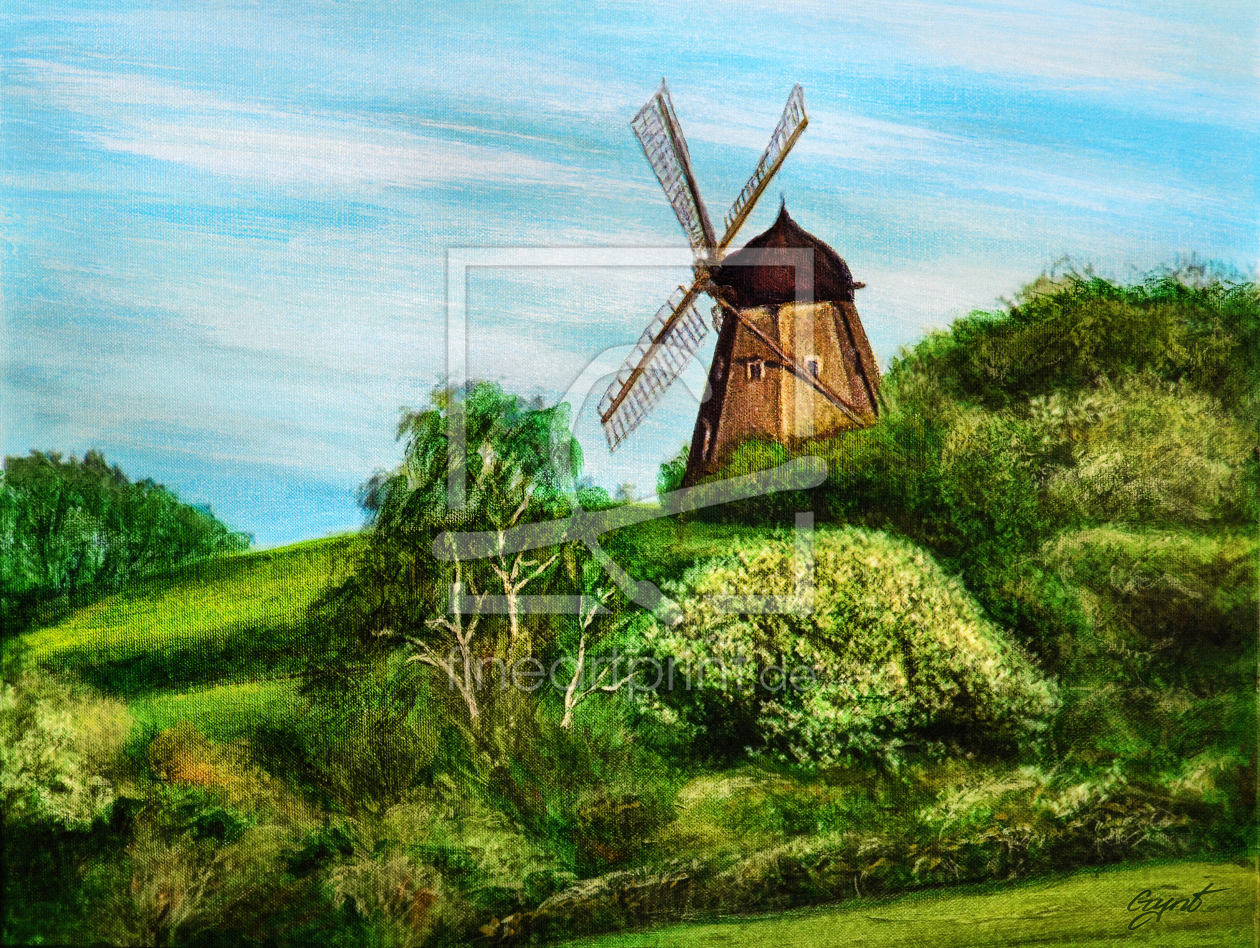 Bild-Nr.: 10905857 Landschaft mit Windmühle - Landscape with windmill erstellt von Gint Skuburs