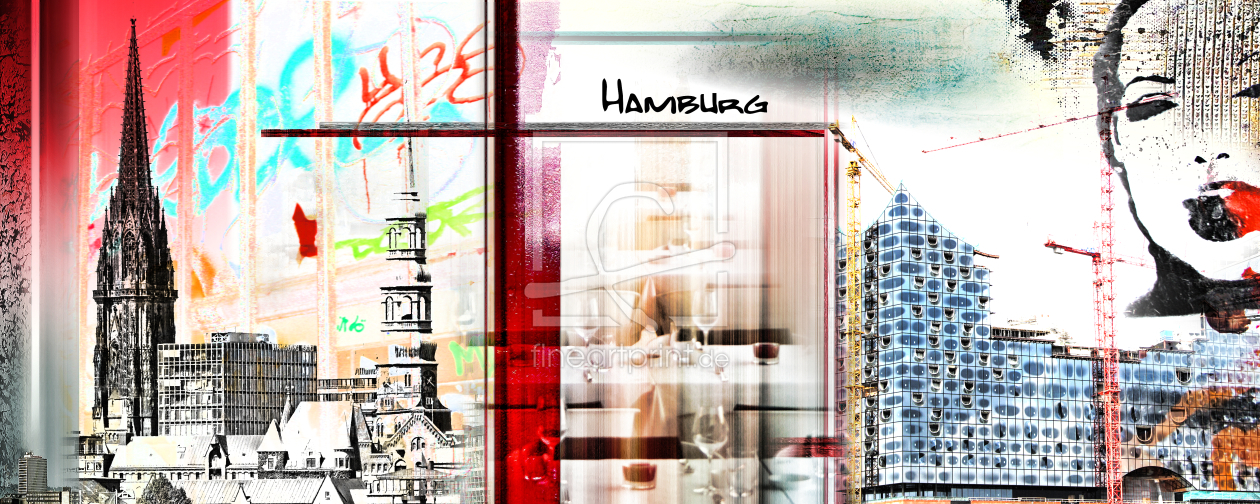 Bild-Nr.: 10941761 Hamburg Collage Crazy erstellt von Galerie-Fotoeffekt