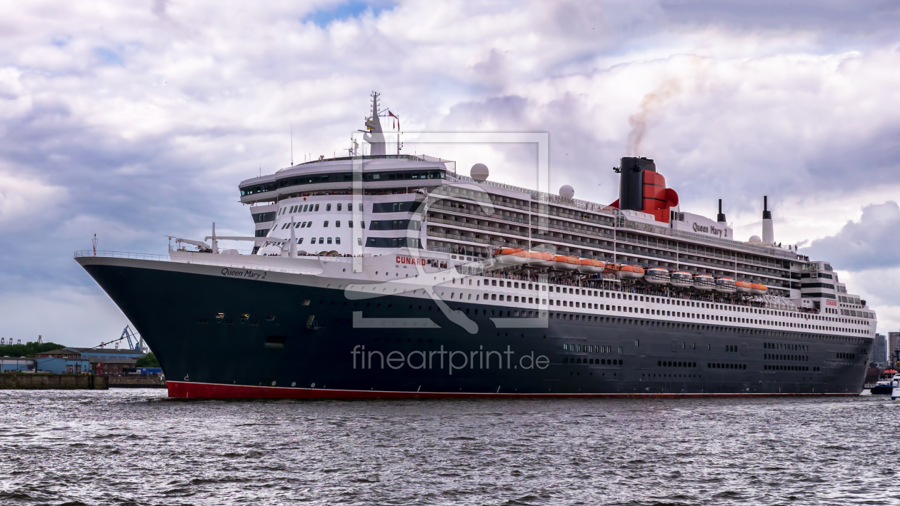 Bild-Nr.: 10943231 Queen Mary II im Hamburger Hafen erstellt von Daniel Heine
