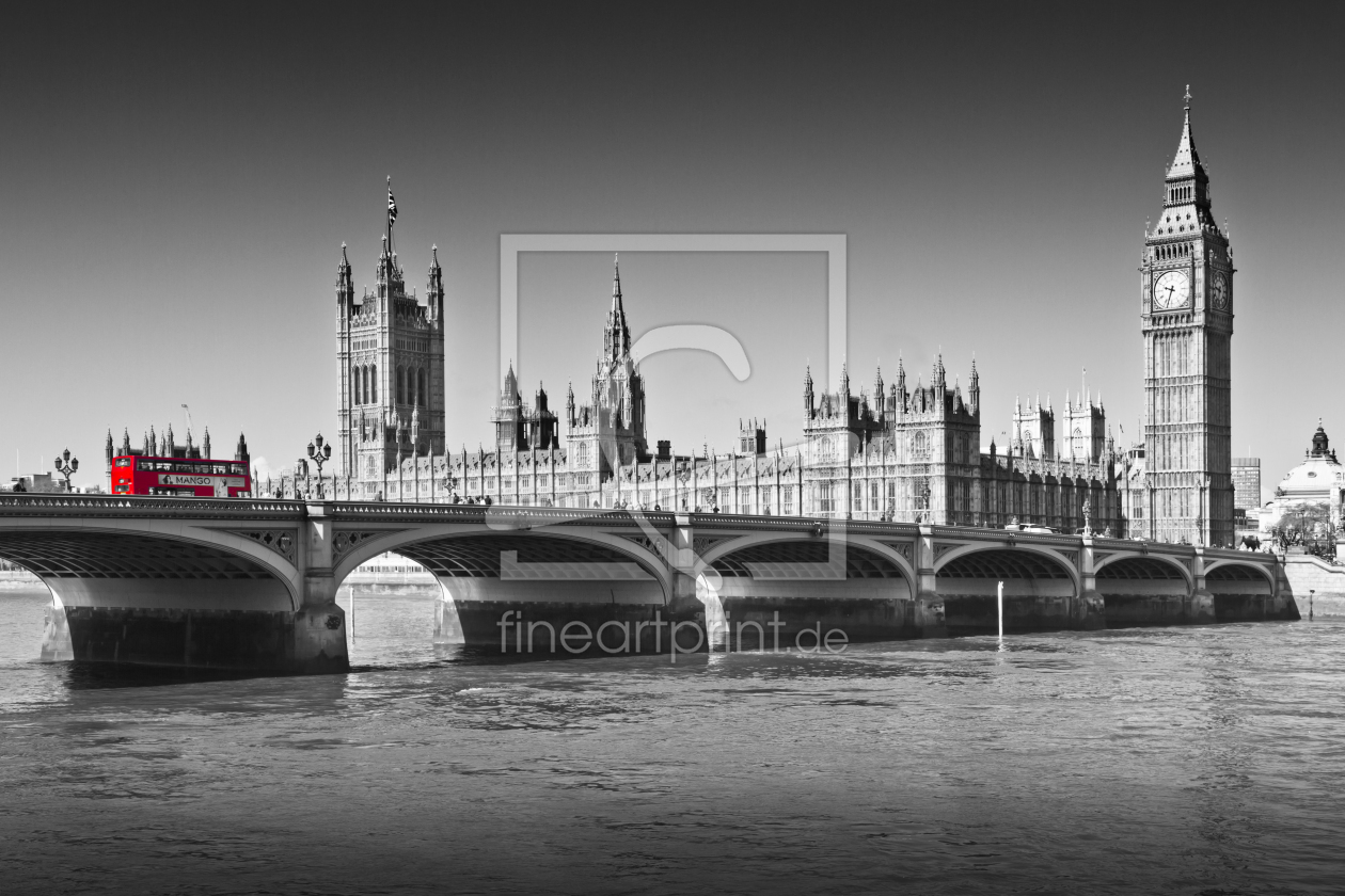 Bild-Nr.: 10948447 Westminster Bridge und Bus erstellt von Melanie Viola