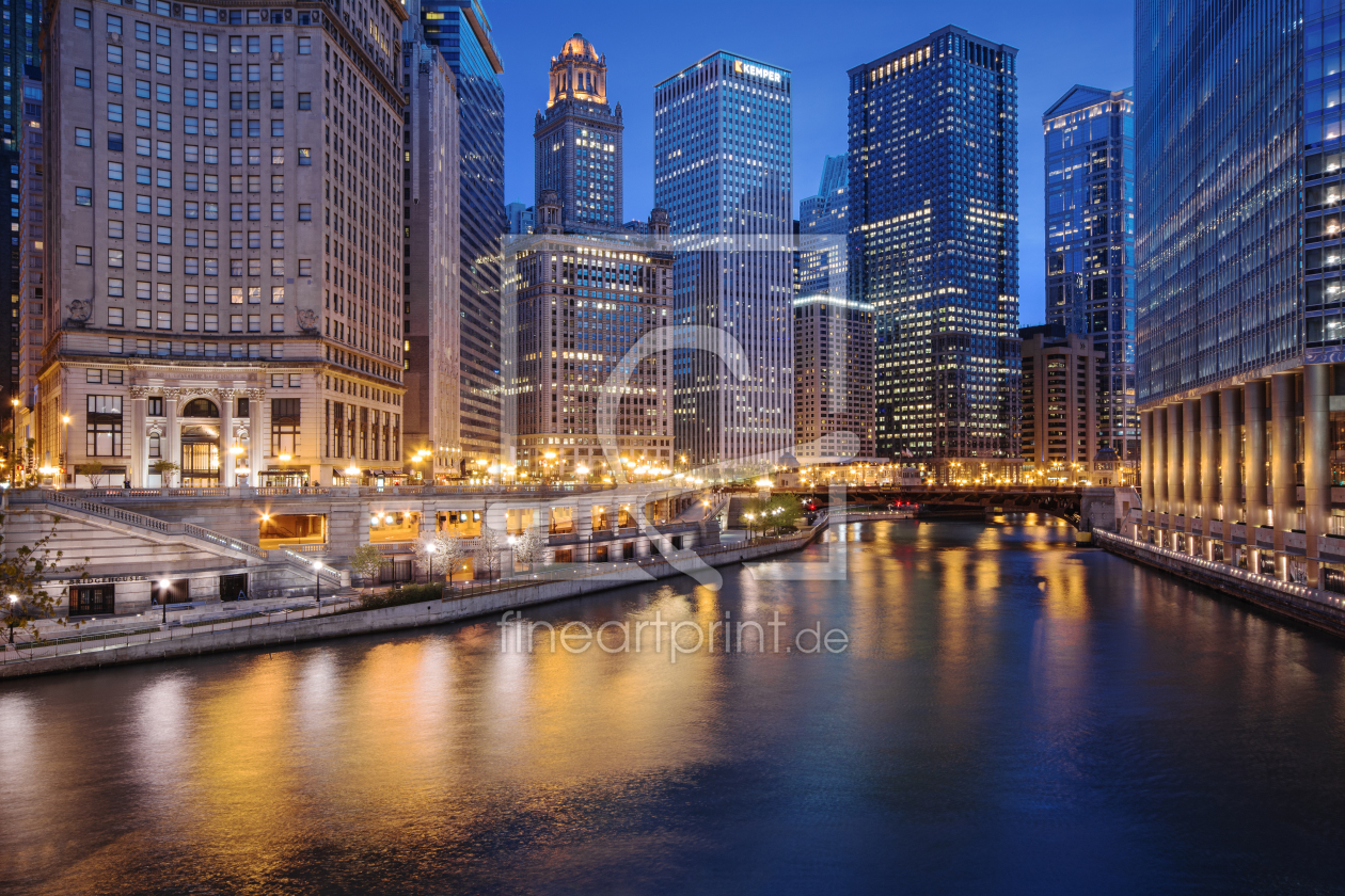 Bild-Nr.: 10955923 Chicago River - Night Lights erstellt von ph4n7oM