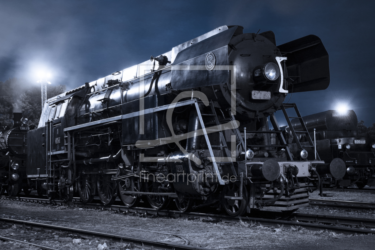 Bild-Nr.: 10964227 Dampflokomotive bei Nacht II Bild-Nr.: 10964227 Dampflokomotive bei Nacht II erstellt von martend