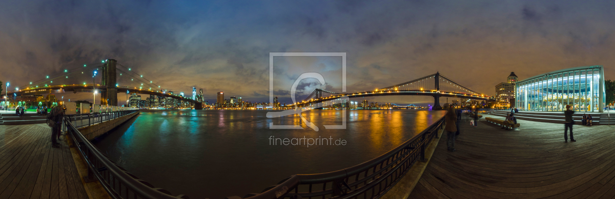 Bild-Nr.: 10966209 NY Broadway & Brooklyn Bridge Panorama erstellt von tiuto