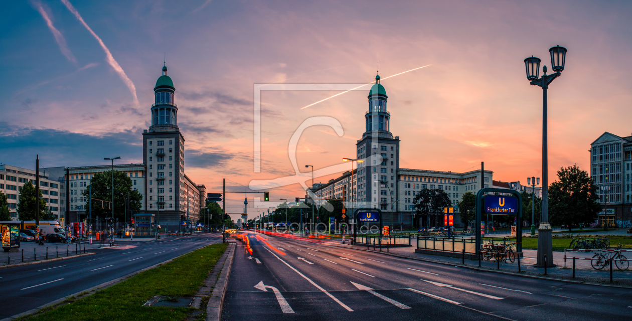 Bild-Nr.: 10974248 Berlin Frankfurter Tor Panorama Sunset erstellt von Jean Claude Castor