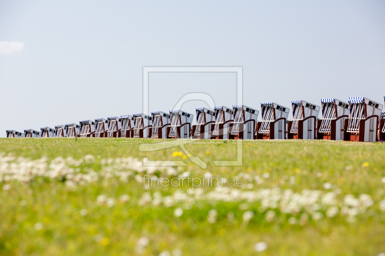 Bild-Nr.: 10986776 Strandkörbe in Reihe - Norderney, Deutschland erstellt von goekce-narttek