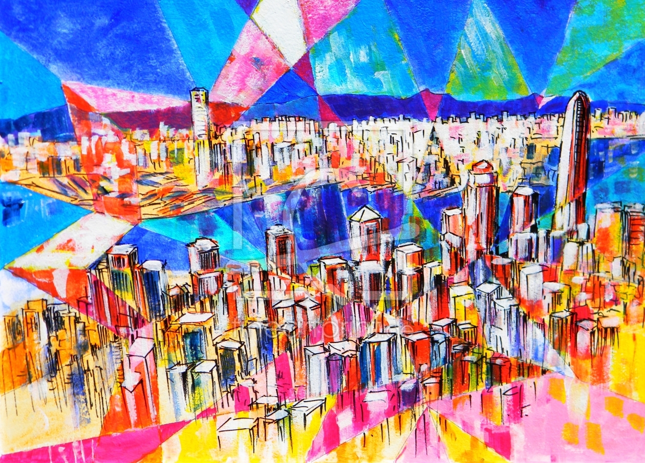 Bild-Nr.: 10991014 HongKong Skyline 1 erstellt von holznerart