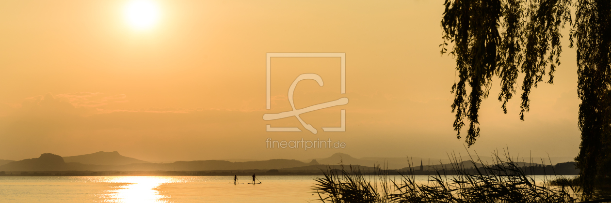 Bild-Nr.: 10995240 Standup paddle im Sonnenuntergang  erstellt von DenisFeiner