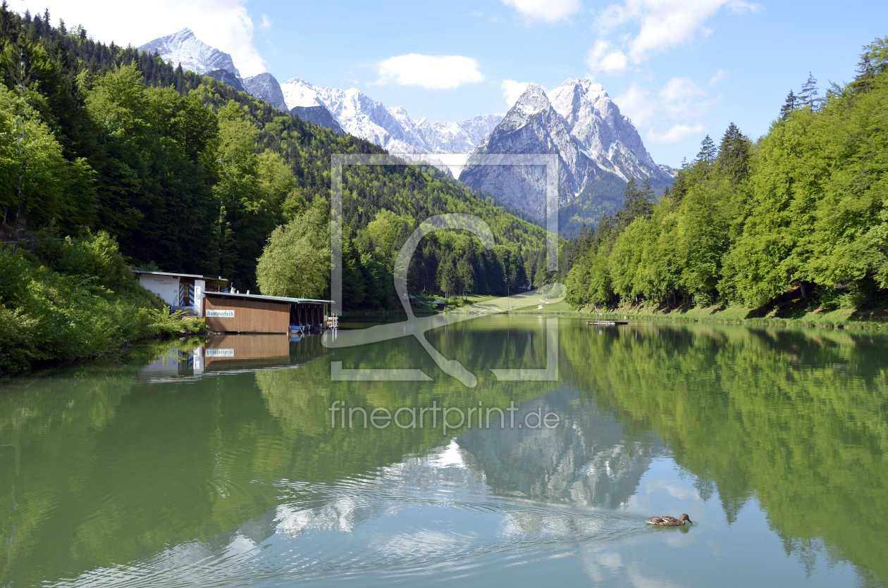 Bild-Nr.: 10995472 Riessersee mit Zugspitze erstellt von bessi