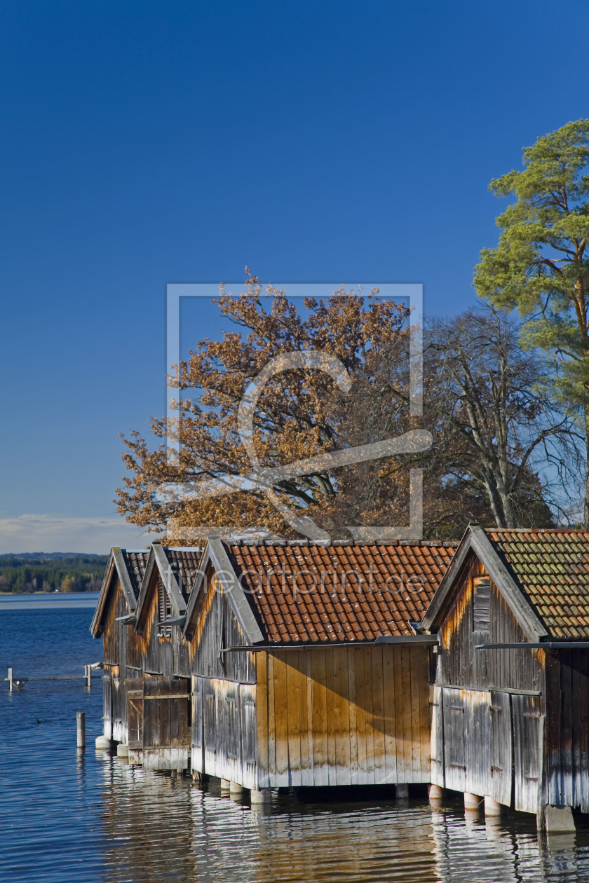 Bild-Nr.: 10996172 Bootshütten am Staffelsee erstellt von EderHans