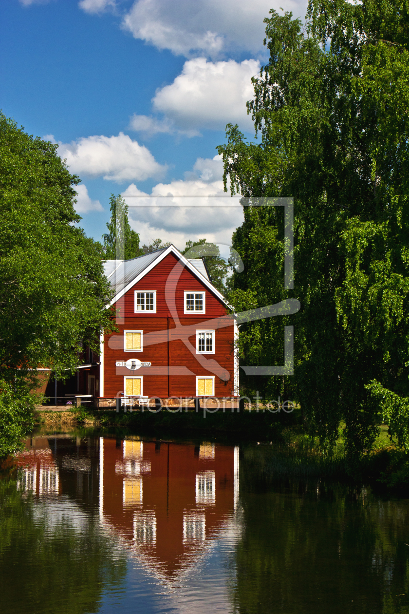 Bild-Nr.: 11001028 Haus am Motala-Fluss in Borensberg  erstellt von Anja Schäfer