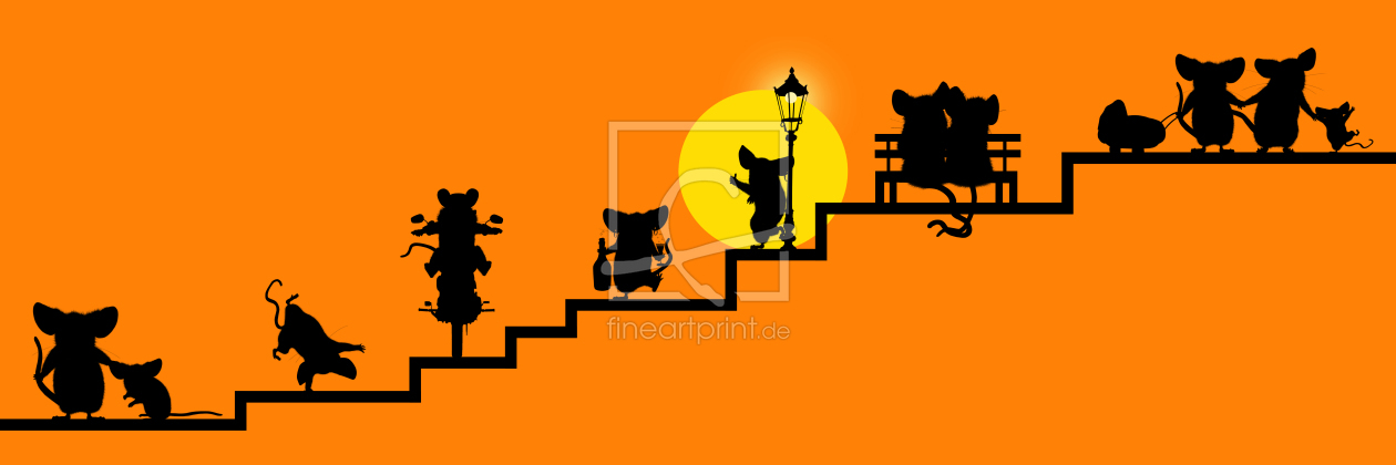Bild-Nr.: 11010380 Maus auf der Treppe zum Glück : erstellt von Mausopardia