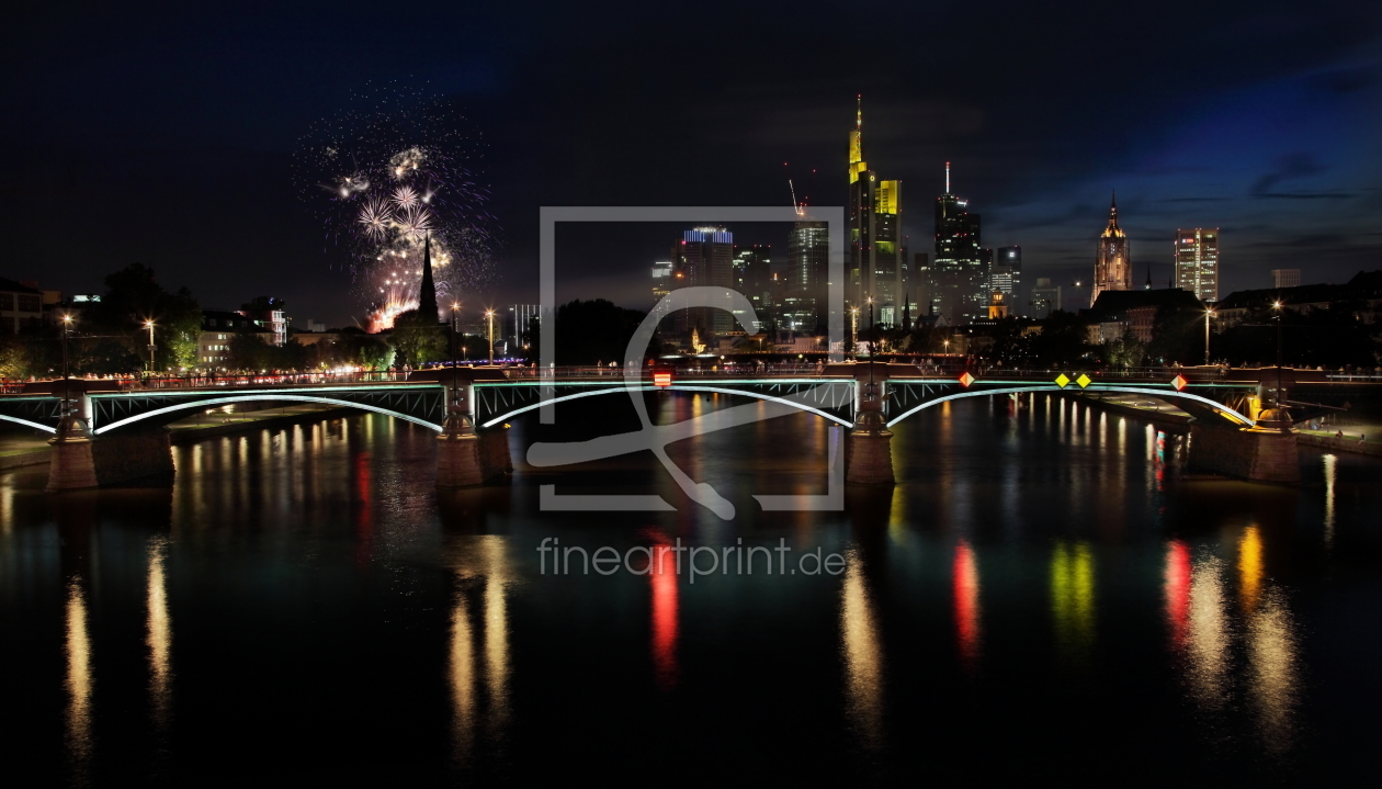 Bild-Nr.: 11019343 Frankfurt am Main mit Feuerwerk erstellt von ARTepART