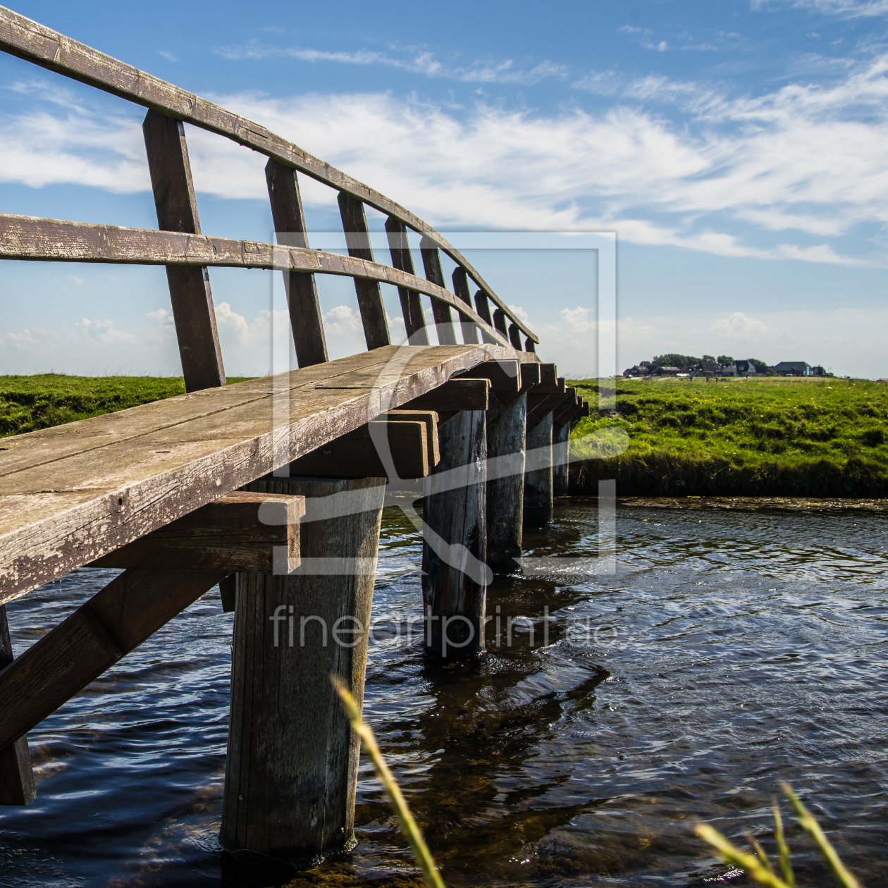 Bild-Nr.: 11021481 Brücke auf Hallig Hooge erstellt von bullibauert3