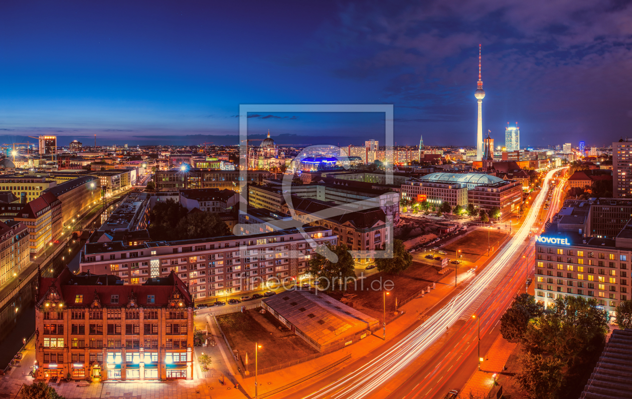 Bild-Nr.: 11022163 Berlin Skyline Panorama zur blauen Stunde erstellt von Jean Claude Castor