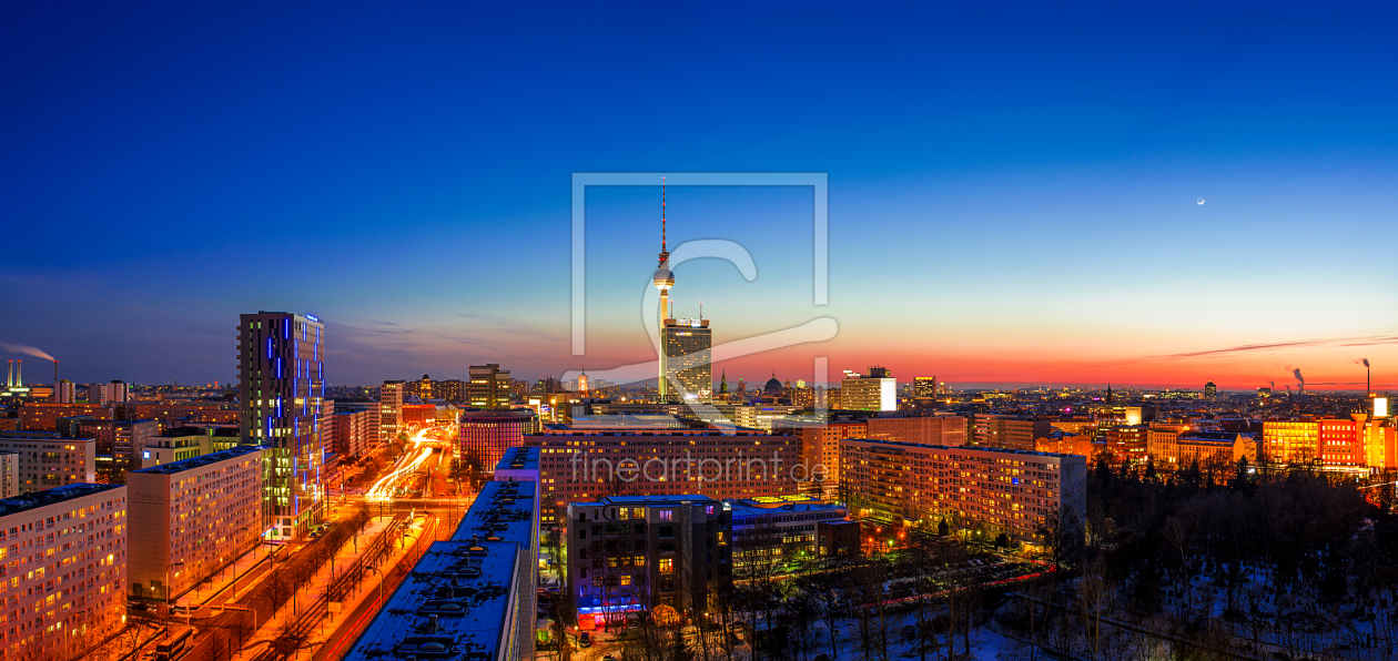 Bild-Nr.: 11023351 Berlin Skyline Panorama zur blauen Stunde erstellt von Jean Claude Castor