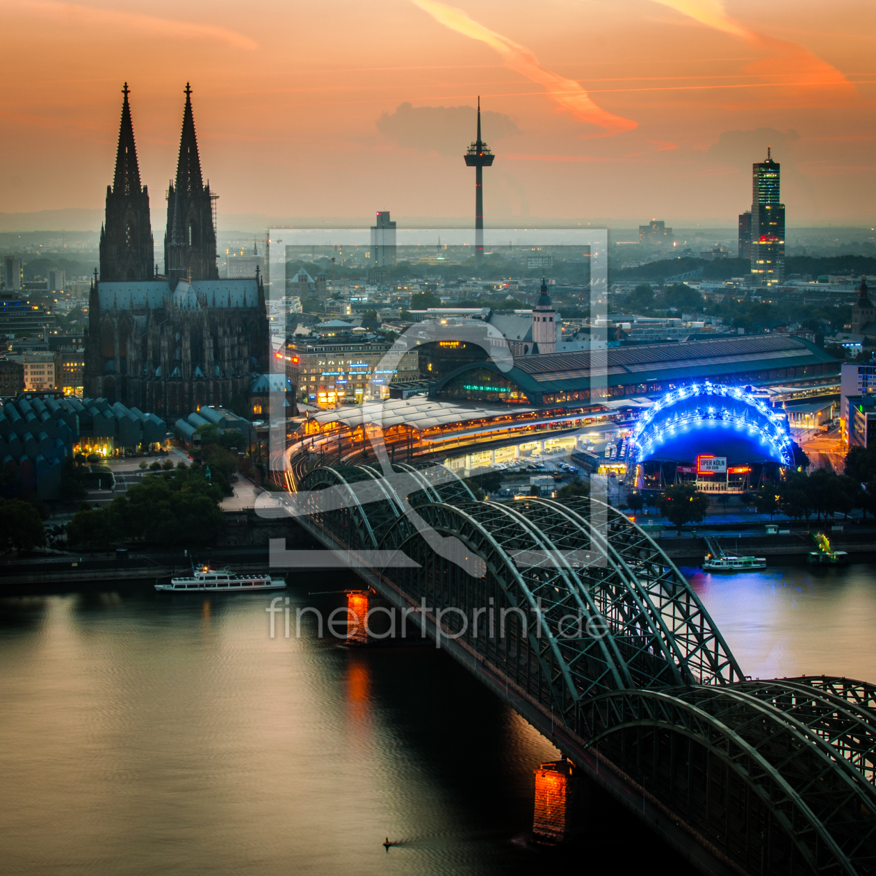 Bild-Nr.: 11027049 Köln - Sonnenuntergang erstellt von sebileiste