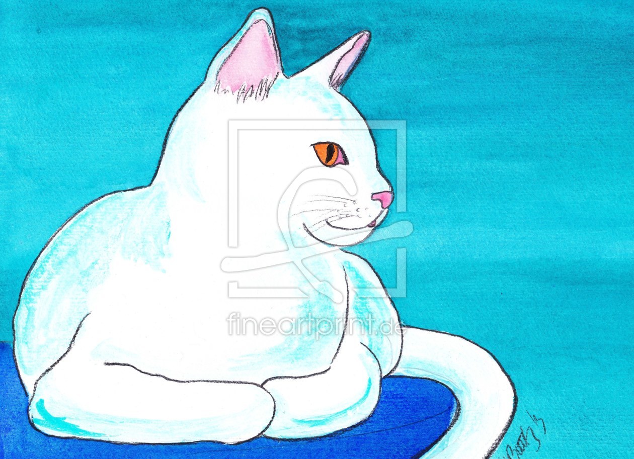 Bild-Nr.: 11061531 White cat erstellt von Michaba