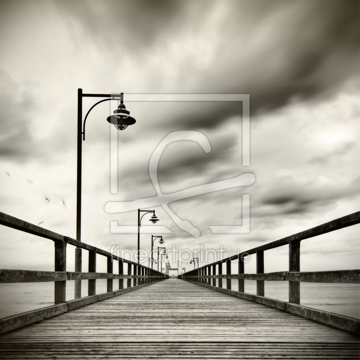 Bild-Nr.: 11074367 Seebrücke mit Möwen erstellt von Mario Benz