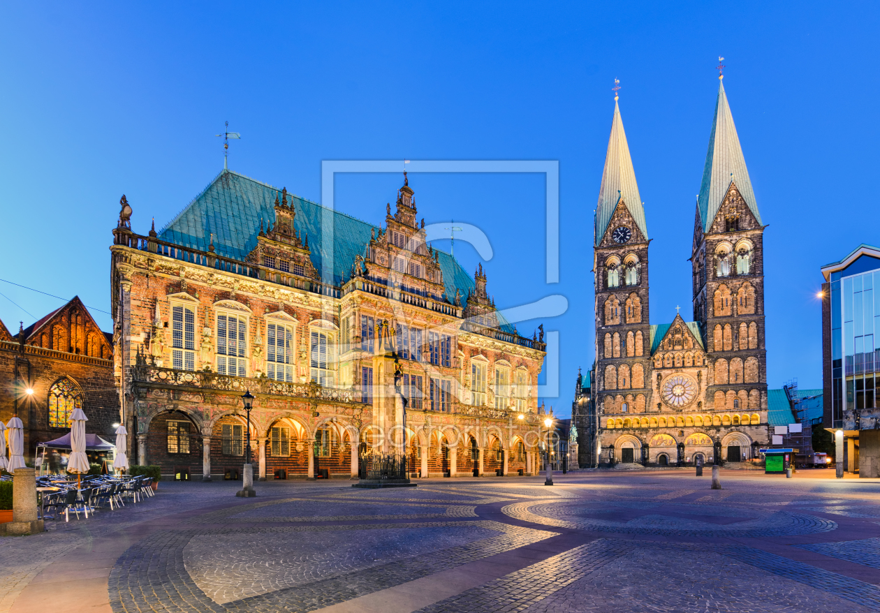 Bild-Nr.: 11090685 Rathaus und Dom von Bremen erstellt von Mapics