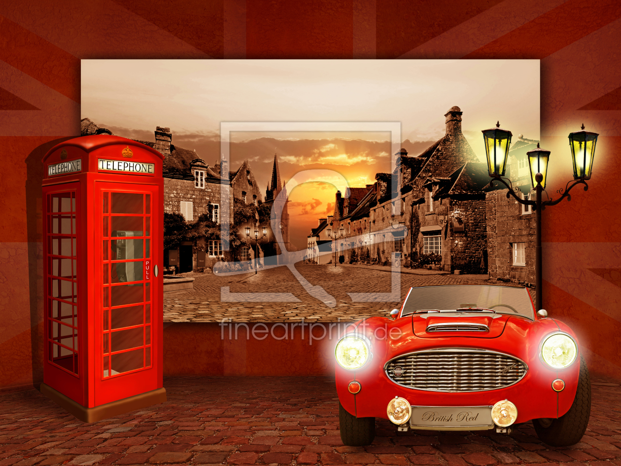 Bild-Nr.: 11093673 British Red mit Oldtimer erstellt von Mausopardia