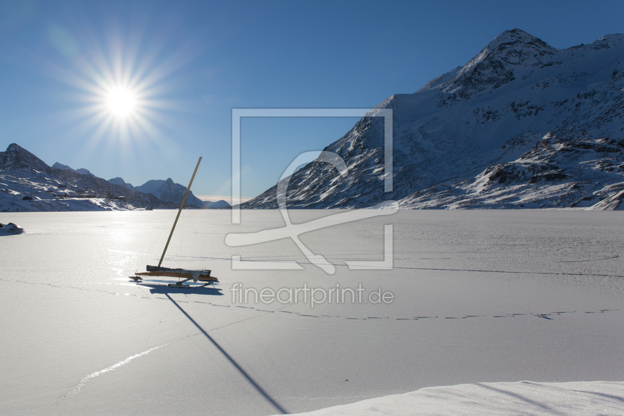 Bild-Nr.: 11112563 Eissegler auf dem Bernina Pass - See erstellt von wompus