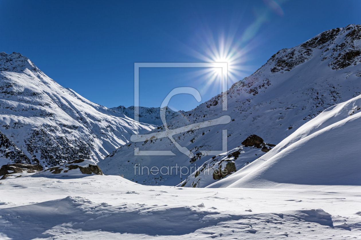 Bild-Nr.: 11112597 Winter am Flüeler Pass - Schweiz erstellt von wompus