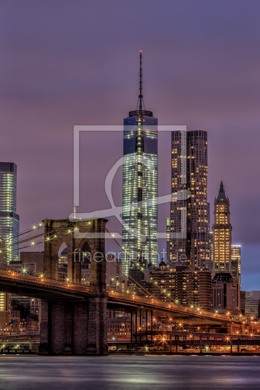 Bild-Nr.: 11122320 Brooklyn Bridge at Night erstellt von TomKli