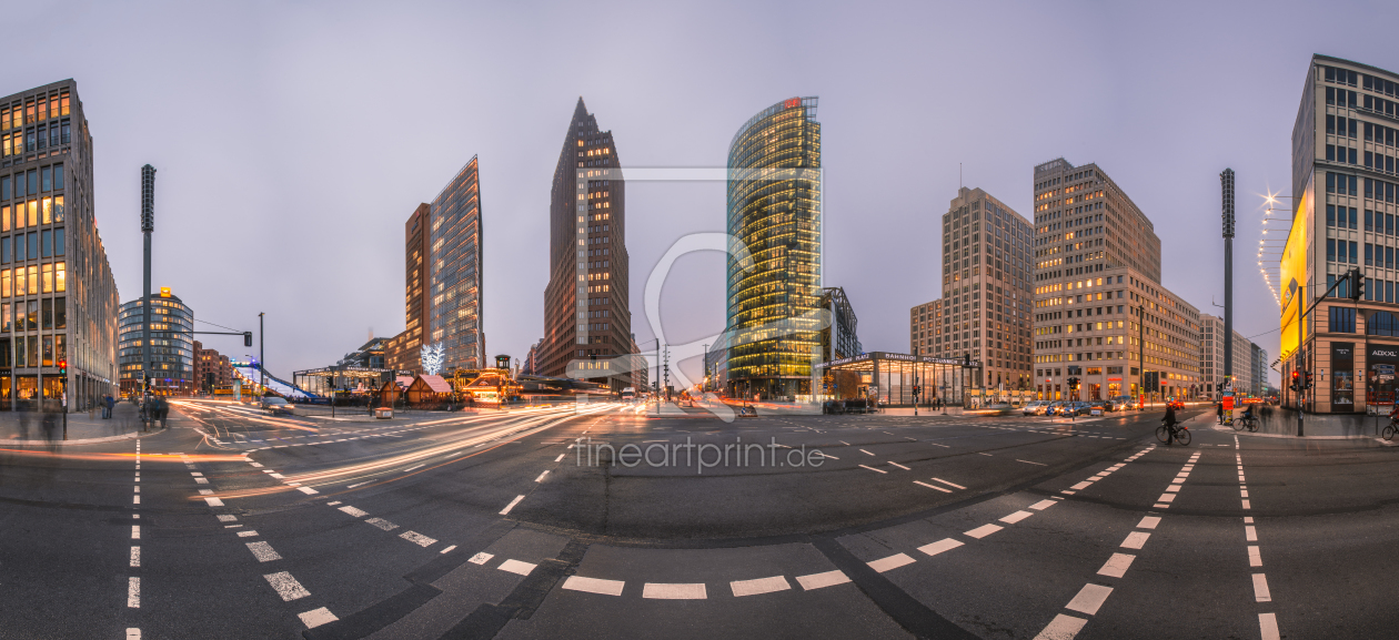 Bild-Nr.: 11130088 Berlin Potsdamer Platz Panorama bei Sonnenuntergang erstellt von Jean Claude Castor