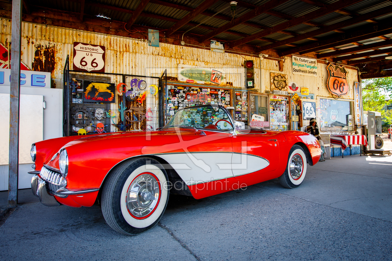 Bild-Nr.: 11141748 Route 66 - Corvette at Hackberry General Store erstellt von d-wigger