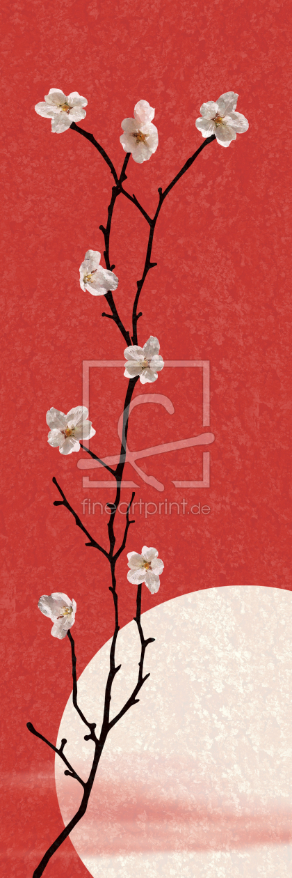 Bild-Nr.: 11143000 Kirschblütenzweig hochkant ohne Schriftzeichen erstellt von Mausopardia