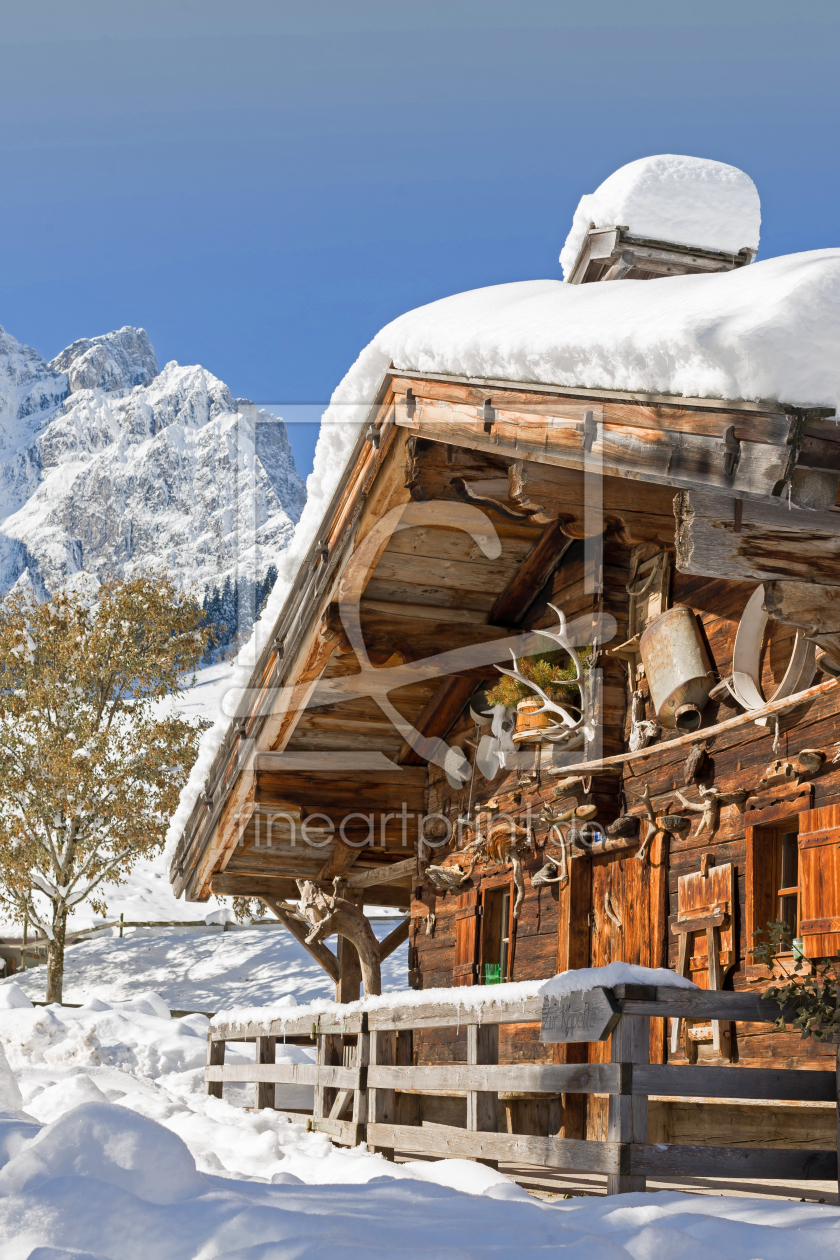 Bild-Nr.: 11145878 Almhütte im Winter erstellt von EderHans