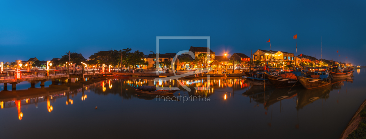 Bild-Nr.: 11163798 Vietnam - Hoi An Panorama Blaue Stunde erstellt von Jean Claude Castor