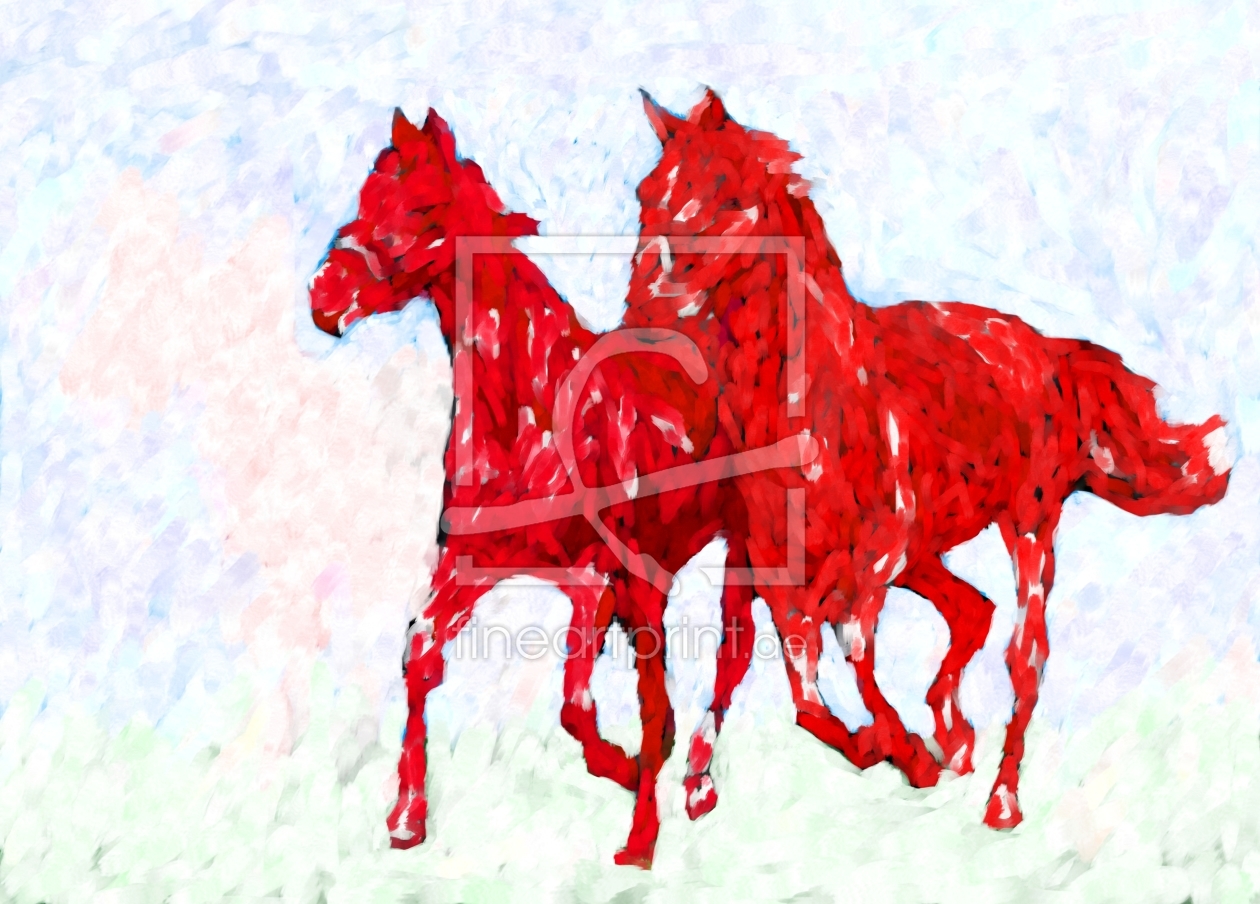 Bild-Nr.: 11189824 2 rote Pferde erstellt von fiam-art