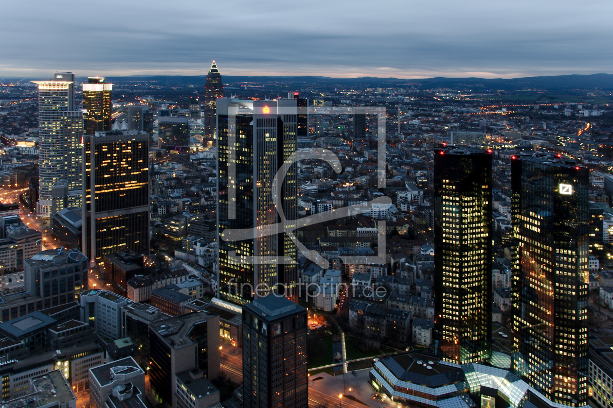 Bild-Nr.: 11192286 Skyline Frankfurt am Main am Abend erstellt von Jörg Arlandt